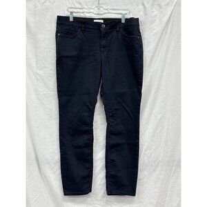 Liz‎ Claiborne Womens Classic Skinny Jeans Size 12 Dark Wash Black Denim Casual